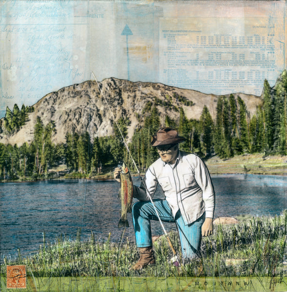 Rainbow Trout Fly Fishing Poster