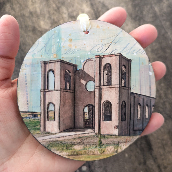 Southwest Church Ornament/Wall Art, 4"