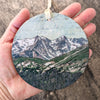 Mountains Ornament/Wall Art, 4"