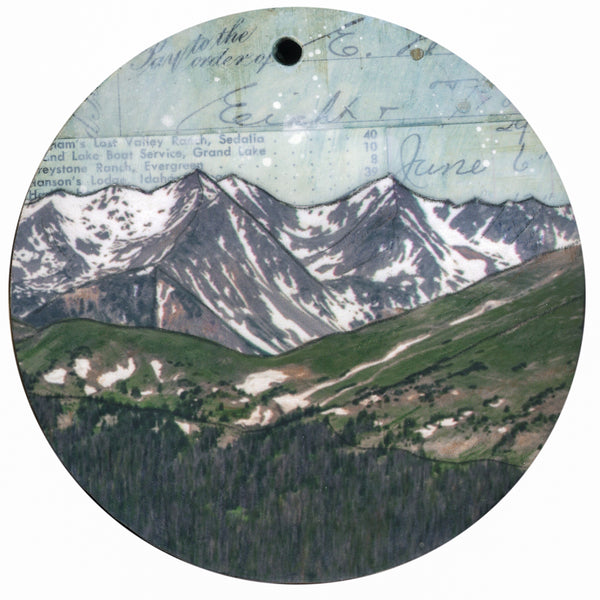 Mountains Ornament/Wall Art, 4"