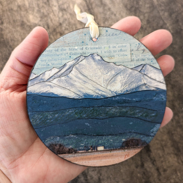 Mountains Ornament/Wall Art, 4"