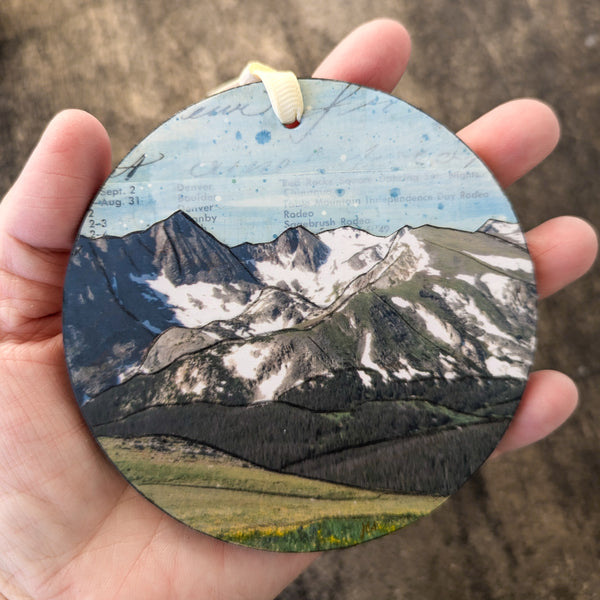 Mountains Ornament/Wall Art, 4"