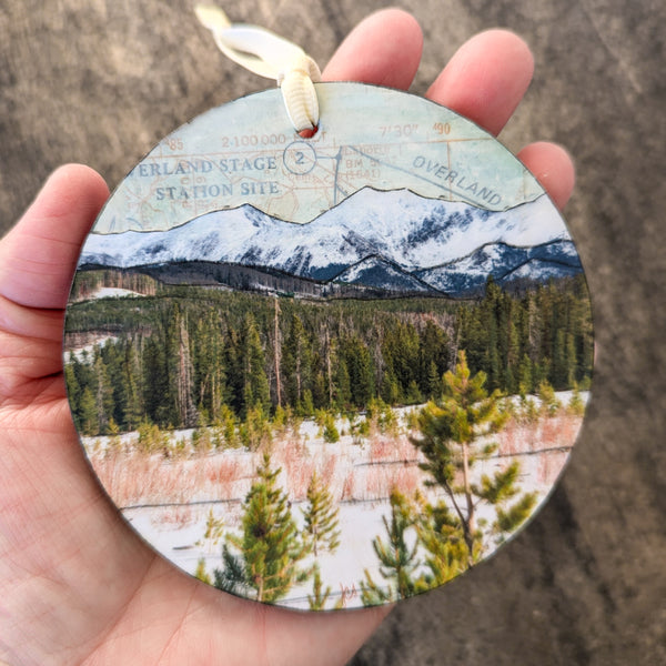 Mountains Ornament/Wall Art, 4"