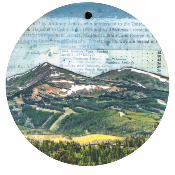 Mountains Ornament/Wall Art, 4"