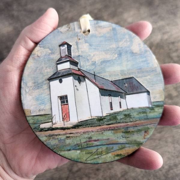 Western Church Ornament/Wall Art, 4"