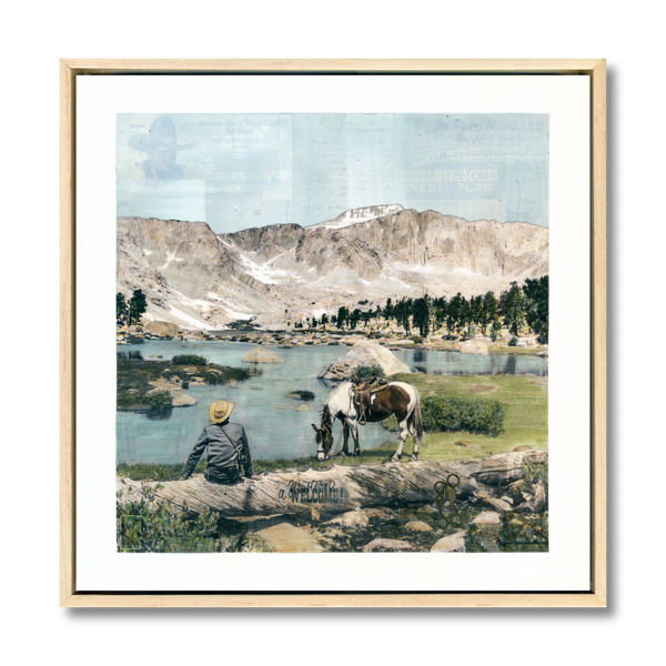 Alpine Rest Stop, 24" x 24" Framed