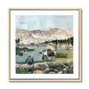 Alpine Rest Stop, 24" x 24" Framed