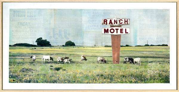 C'mon Down to the Ranch, 24x48" Framed