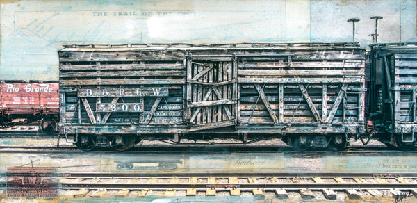 Retired Rail, 6" x 12"