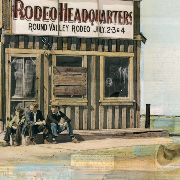 Rodeo Headquarters, 18" x 24" Framed