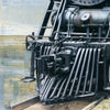 Steam 3416, 24" x 24" Framed