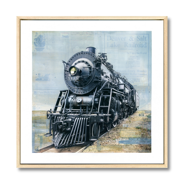 Steam 3416, 24" x 24" Framed