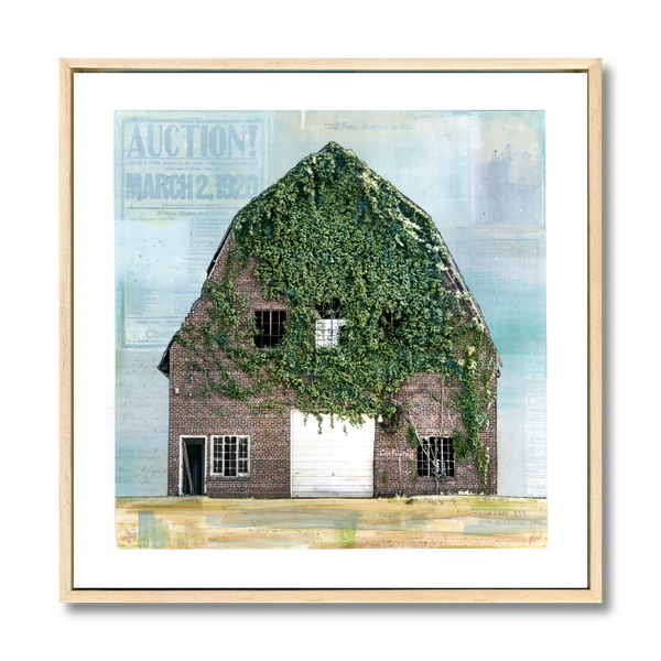 The Old Swine Barn, 24" x 24" Framed