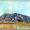 Leading to the Flatirons, 6" x 18"