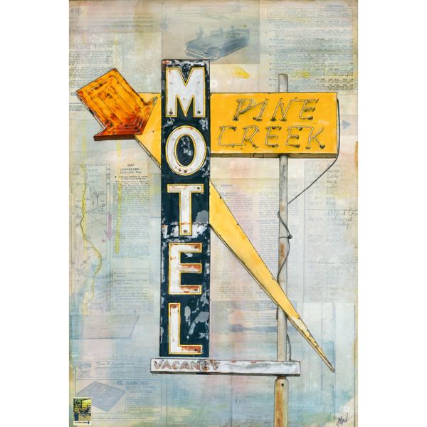 Pine Creek Motel, 24" x 16"