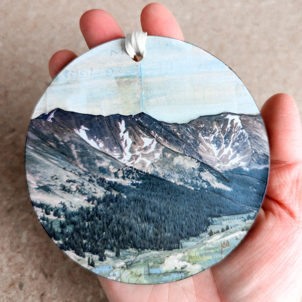 Mountains Ornament/Wall Art, 4"