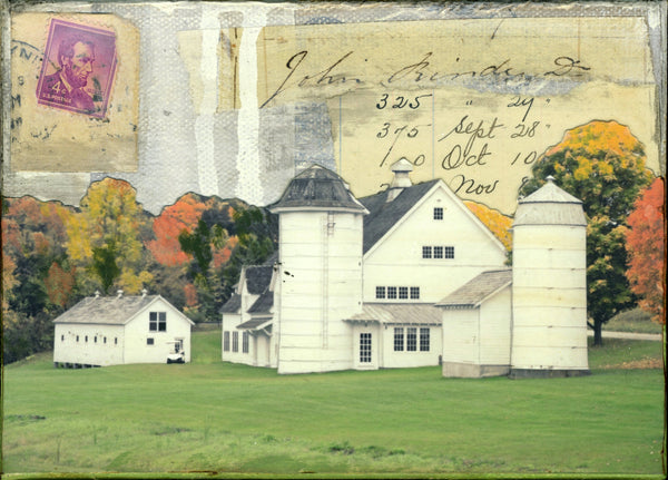 Autumn Barn, 5" x 7" - J.C. Spock